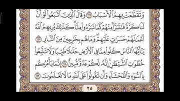صفحة 25 من القرآن الكريم مكررة 10 مرات بصوت الشيخ فارس عباد