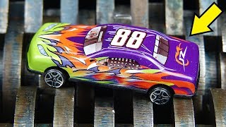 Racing Cars Vs Mini Industrial Shredder Satisfying Shredding