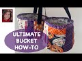 🎃 SCRAP PROJECT 🎃 | DIY Halloween ONE-OF-A-KIND Scrap Fabric Bucket Basket - FREE TUTORIAL! 👻 🕷