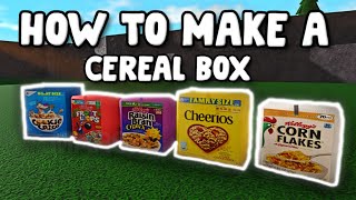 How to Make a CEREAL BOX in Bloxburg!