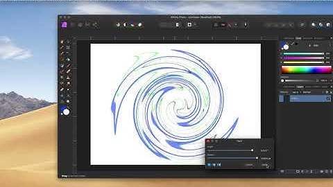 twirl filter in   affinity photo