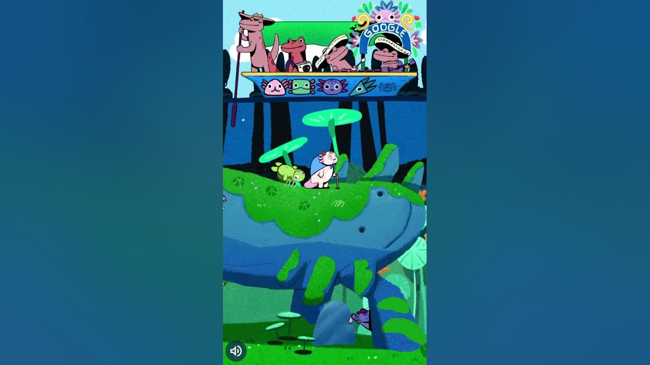 Celebrating Lake Xochimilco · Google Doodle · 100% All Axolotls