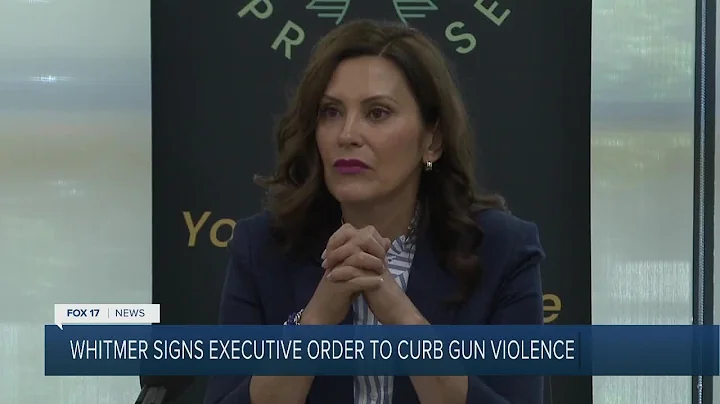 Whitmer signs executive order to curb gun violence