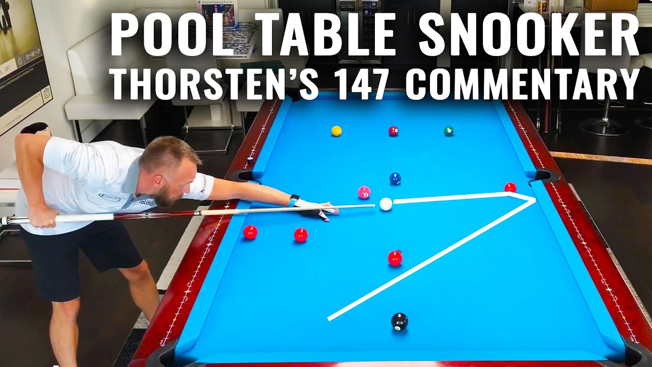 Snooker on a Pool Table Thorsten Hohmanns Maximum 147 Commentary