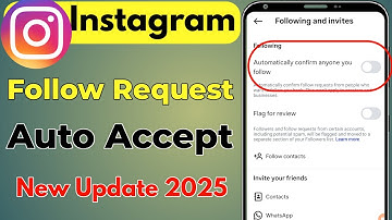 How to Auto Accept Follow Requests on Instagram |  2025 Update