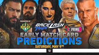 WWE Backlash 2026 - Match Card Predictions