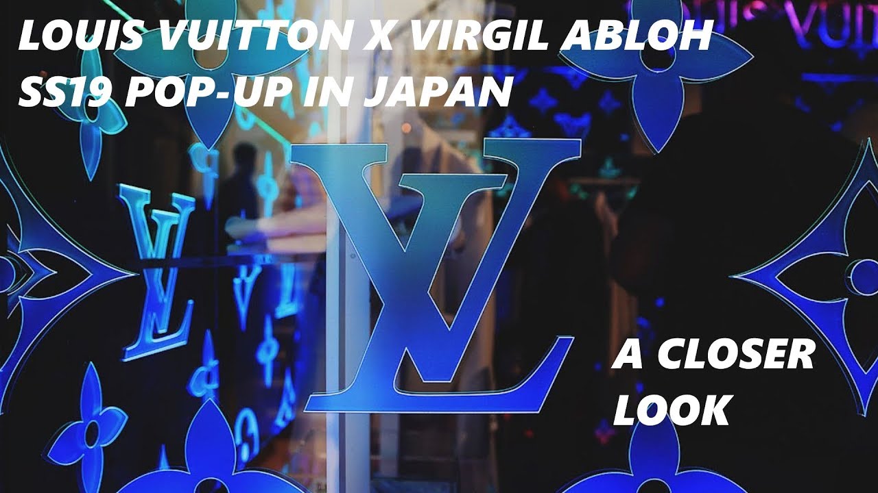 Virgil hands-on newborn LOUIS VUITTON, limited store in Harajuku
