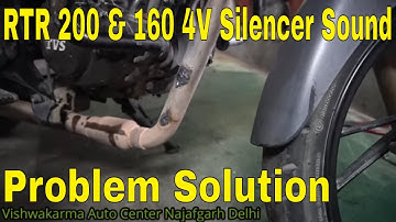 Apache rtr200 or 160 4V silencer sound Problem Solution