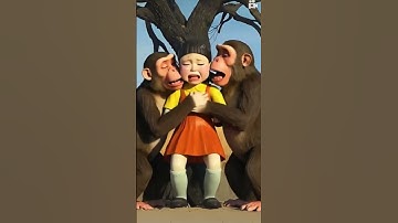 Squid Game Ai Mentality | Hee with Monkeys #hee #squidgame #squidgame2 #squidgame3  #shorts