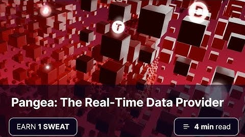 Pangea The Real-Time Data Provider // Pangea The Real-Time Data Provider Quiz Answer #Sweat