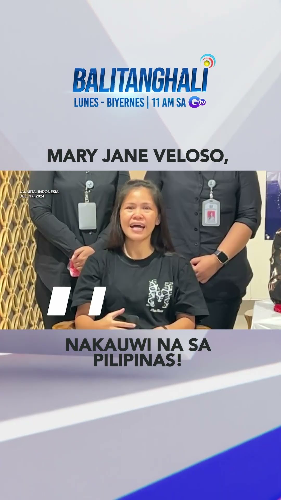 Mary Jane Veloso, nakauwi na sa Pilipinas #shorts | Balitanghali