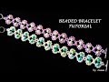 Beaded bracelet tutorial. Easy pattern