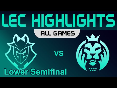 G2 vs MAD ALL GAMES Highlights Playoffs Lower Semifinal LEC Spring 2023 G2 Esports vs MAD Lions