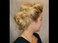 Messy Crimped Hair Bun for Long Hair