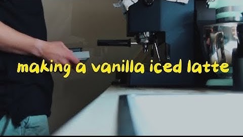 Vanilla Iced Latte on the Gaggia Classic Pro