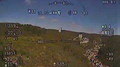 Arkbird 2.0 autopilot FPV over Karlstejn Castle