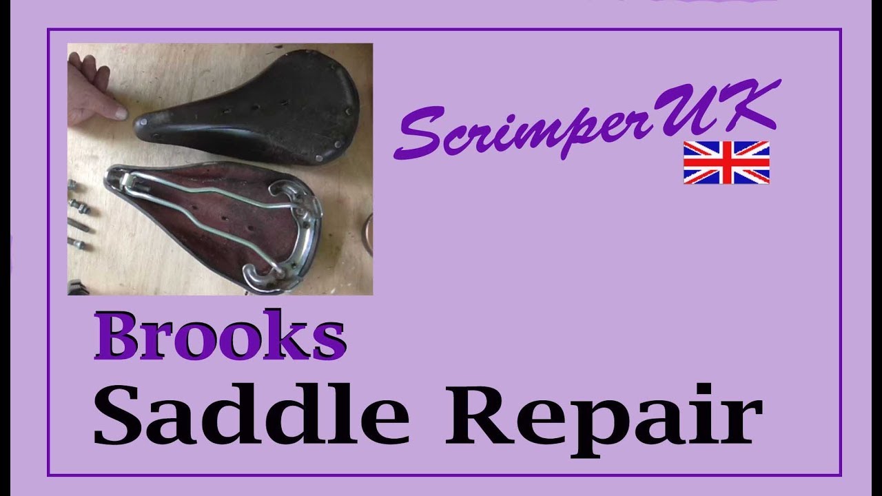Brooks B17 saddle repair - YouTube