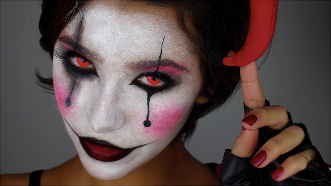 EVIL HARLEQUIN MAKEUP TUTORIAL YouTube