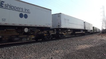 NS 20K Meets CSX Q191 As Ex LMS Passes Ex Conrail Leader Through Bound Brook