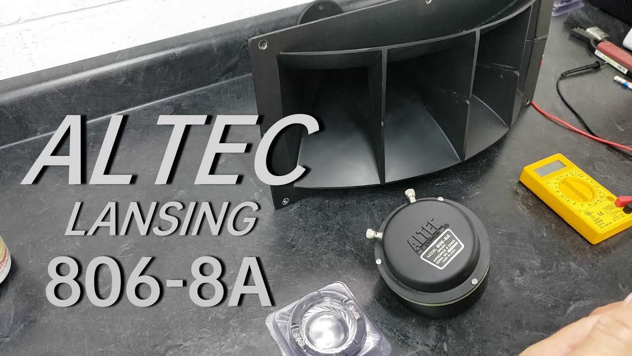 Altec Lansing 846b Valencia 806-8A Horn Repair - YouTube