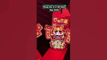 Bao Lì Xì 3D Con Ngựa 2026 – Phong Bao Bật Lên Độc Lạ | Mẫu Lì Xì May Mắn Cho Tết 2026