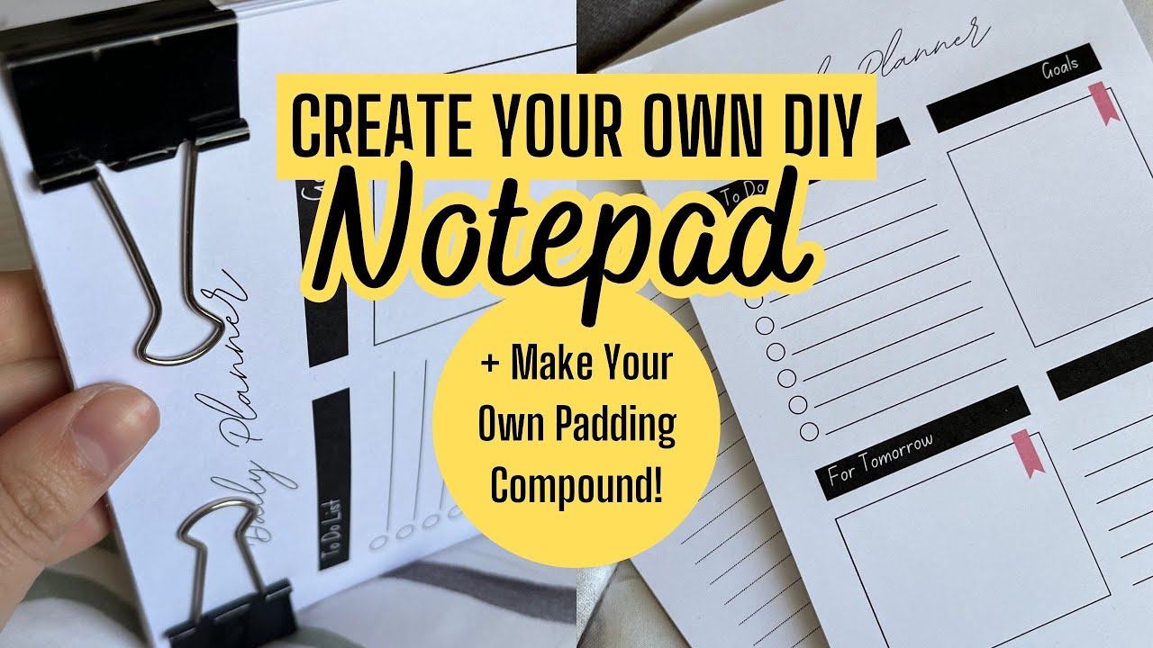 How to Use Card Padding Compound to Make Homemade Notebooks and