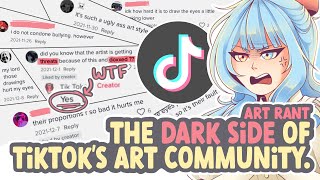 TIKTOK'S ART COMMUNITY IS A DISASTER. || SPEEDPAINT   COMMENTARY