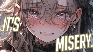 Nightcore - misery. | pupsies (Lyrics)