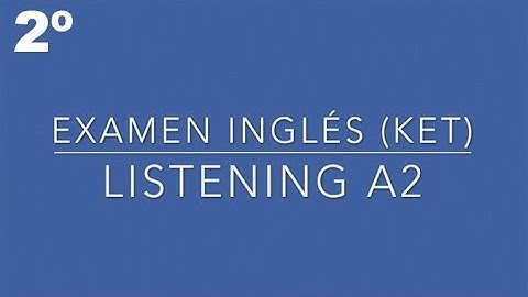 Listening A2 - 2º TEST | English Listening A1