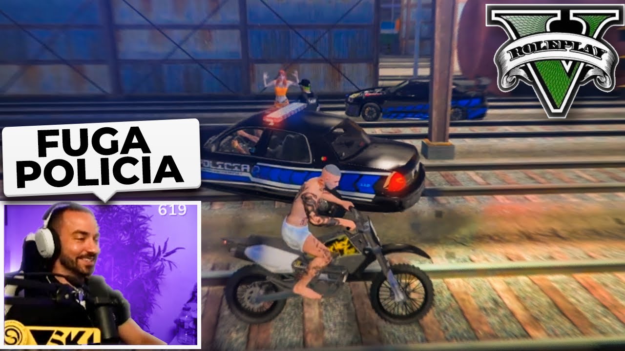 A FUGA MAIS TROLL DA POLICIA | GTA RP