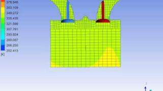 Cylinder valve IC Engine CFD test