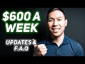 $600 Weekly Unemployment Benefits Update & F.A.Q