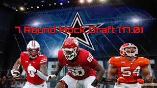 Dallas Cowboys 2024 7 Round Mock Draft (17.0)
