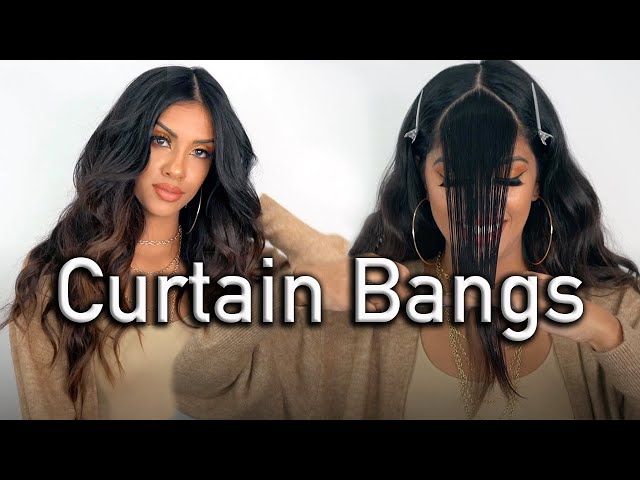 DIY Curtain Bangs: How to Cut and Style Like a Pro | @Ariba_Pervaiz  | HAIR TUTORIAL class=