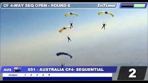 Australia / Canopy Formation 4-way Sequential Rd 6, Mondial 2012 Dubai