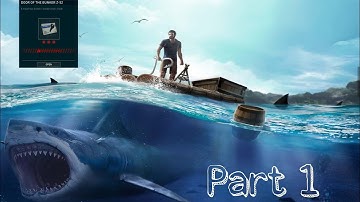 Raft Survival: Door of the bunker Open and build Part 1