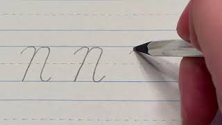 Capital N in cursive
