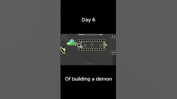 Day 6 Of Making a Demon in geometry dash  #geometrydash #gddemon #gmd #gd #gaming #shorts