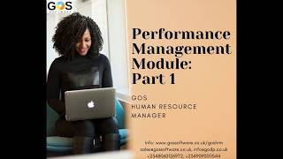 Performance Management Module: Part 1