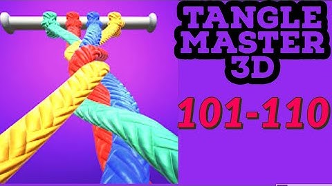 TANGLE MASTER 3D 101 110 easy gameplay solution android ios