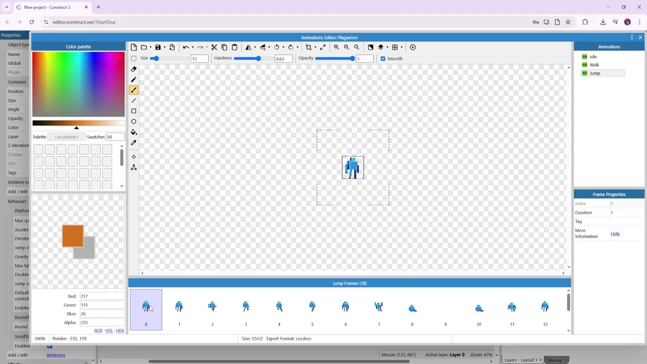 How to generate spritesheets for Construct engine with AI