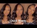 Side Part Quick Weave W/ Blonde Highlights | Quick Weave