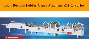 Lock Bottom Folder Gluer Machine ZH-900G (Economic Type)