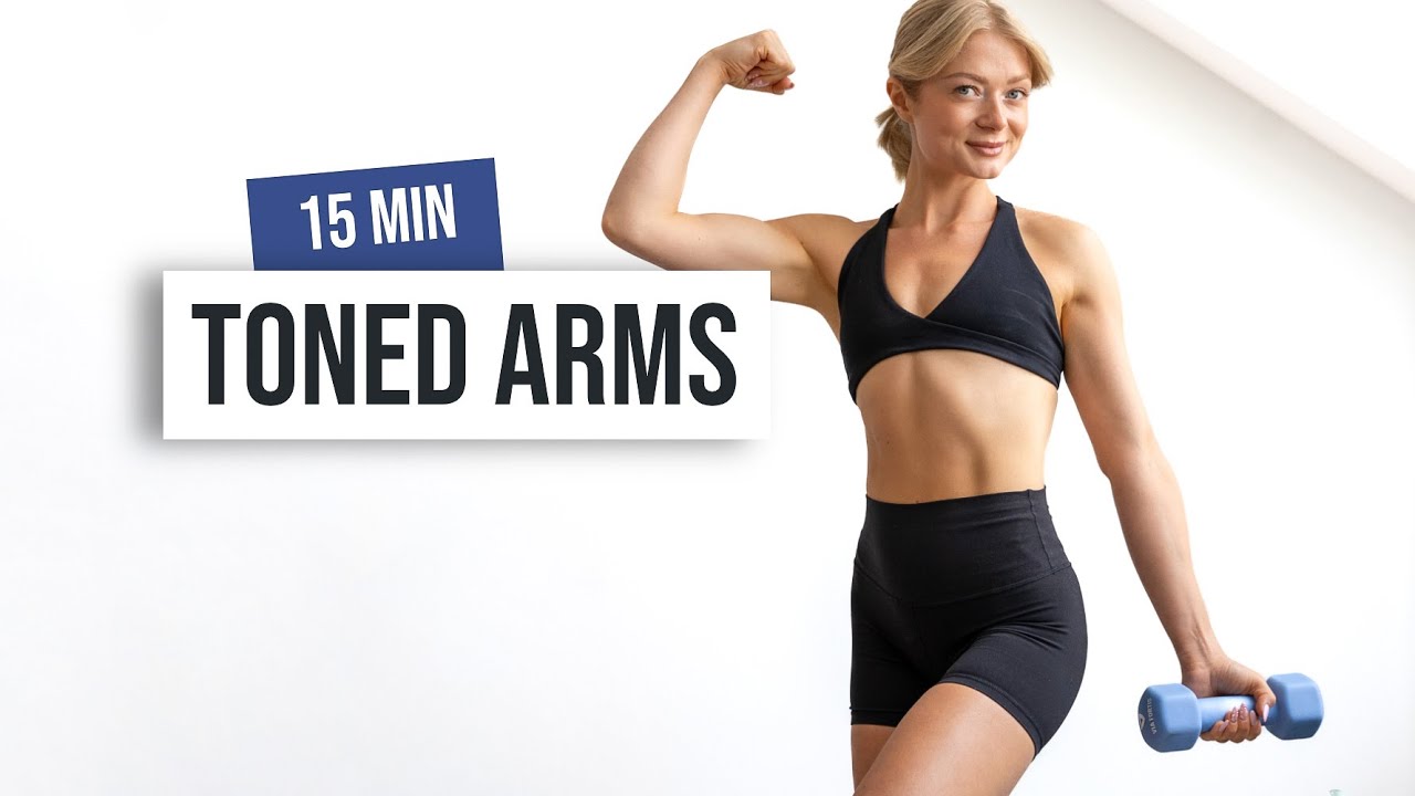 15 MIN TONED ARMS WORKOUT - With Weights, Upper Body Express, No Repeat, No  Jumping 