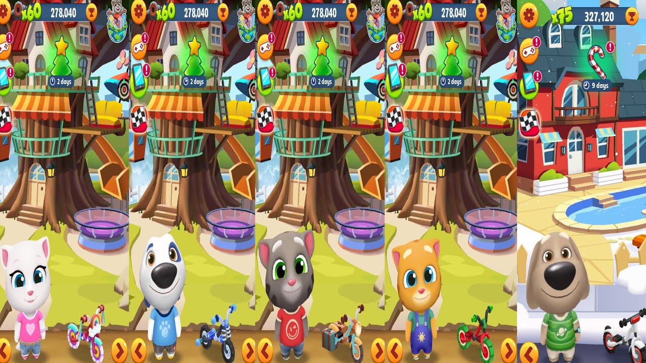 Tom Gold Run.Angela vs Hank vs Tom vs Ginger vs Been Gameplay Android#59