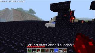 Minecraft Tnt Cannon Using 1 Button 2 Tree Delay