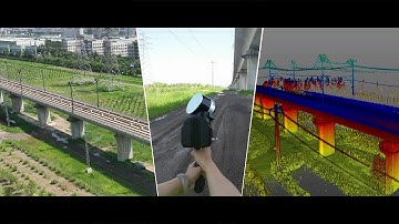 3D Laser Scanning Overpass and Powerline in 10mins Using SLAM100 Mobile Laser Scanner
