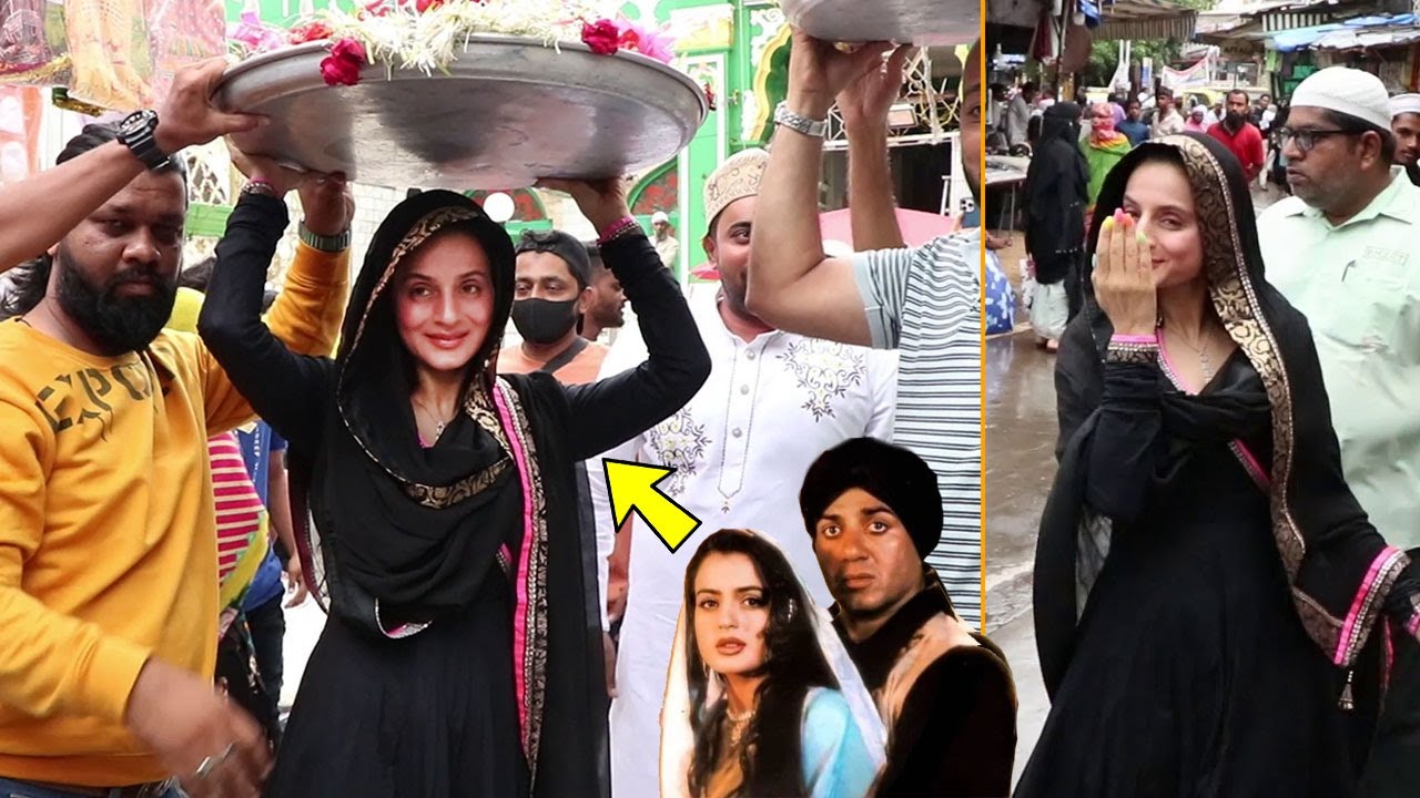 Gadar Heroine Ameesha Patel Aka Sakeena Arrives At Mahim Dargah To Pray gadar-heroine-ameesha-patel-aka-sakeena-arrives-at-mahim-dargah-to-pray