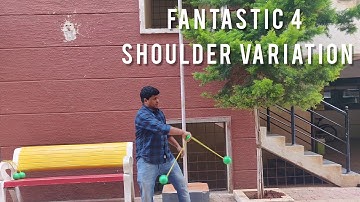 One hand tricks with 2 poi