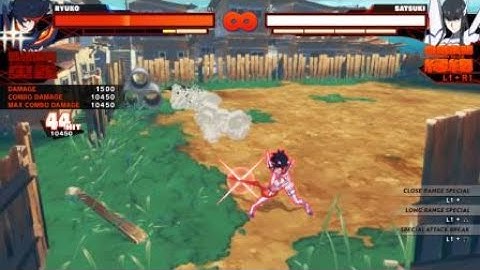Kill la Kill Ryuko Day 1 Death combo #1